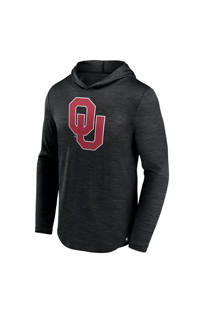 FANATICS Men's Fanatics Branded Heather Black Oklahoma Sooners Transitional Hoodie T-Shirt, Alternate, color, Heather Black