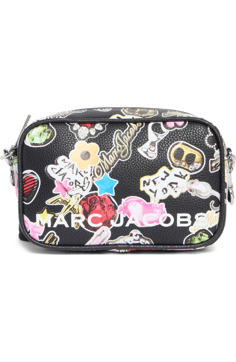 Marc Jacobs Sticker Bold Flash Camera Bag, Main, color, Black Multi