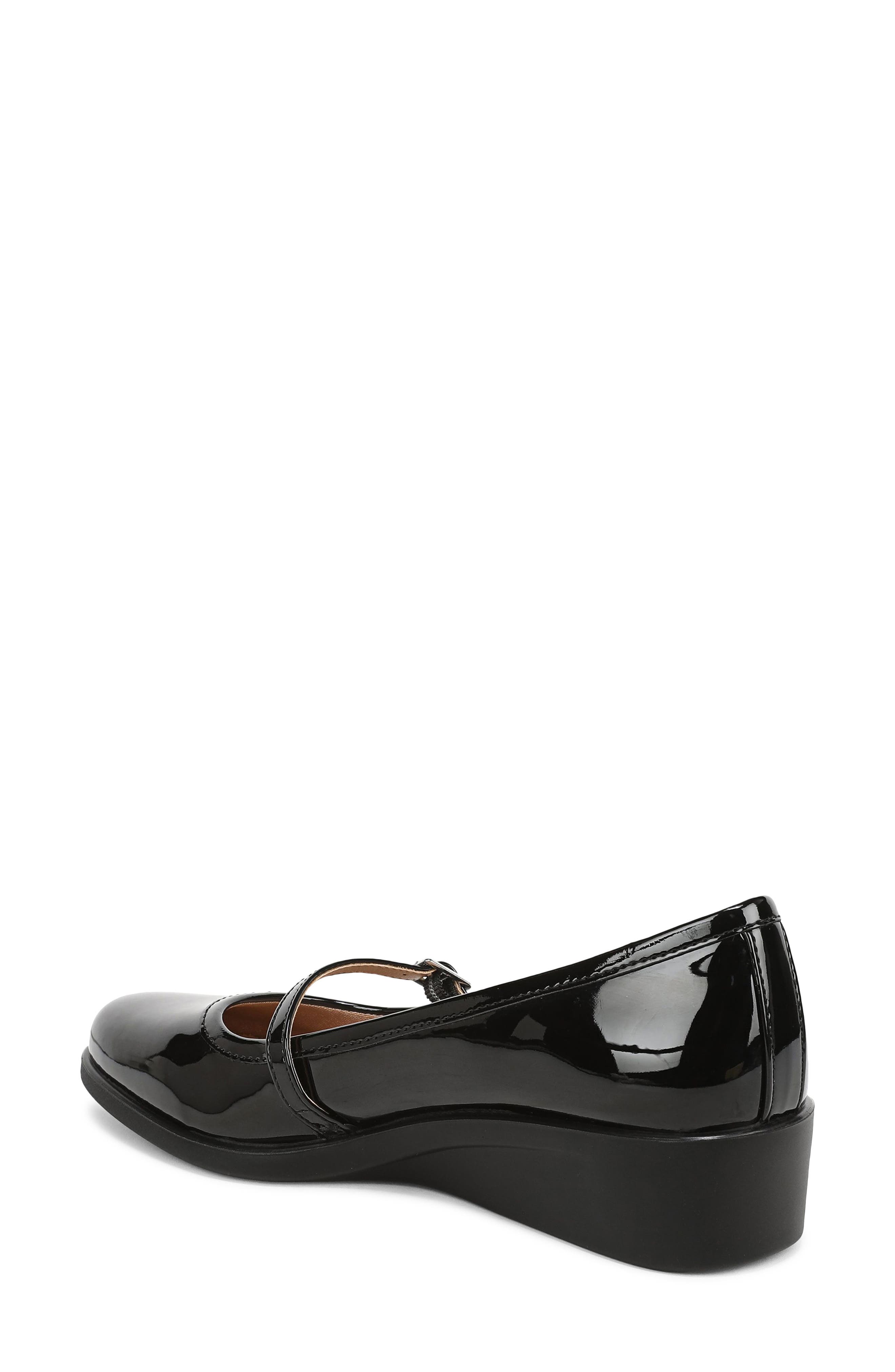 Jolene Wedge Mary Jane Flat, Alternate, color, BLACK