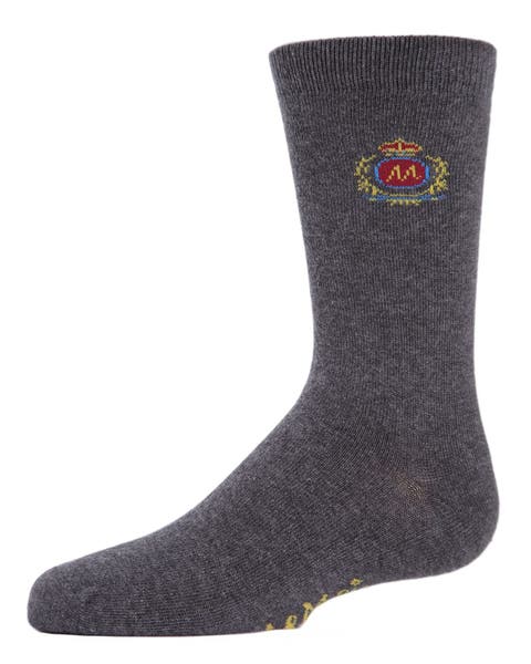 Sophisti-Crest Mercerized Crew Socks