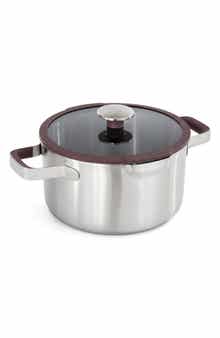 Elements 18/10 Stainless Steel Stockpot & Glass Lid