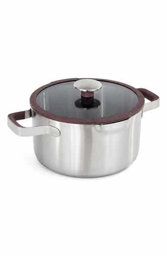 Elements 18/10 Stainless Steel Stockpot & Glass Lid