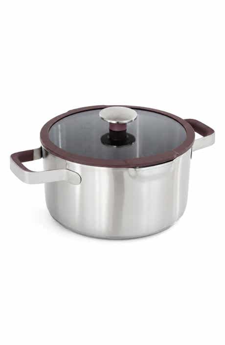 Elements 18/10 Stainless Steel Stockpot & Glass Lid