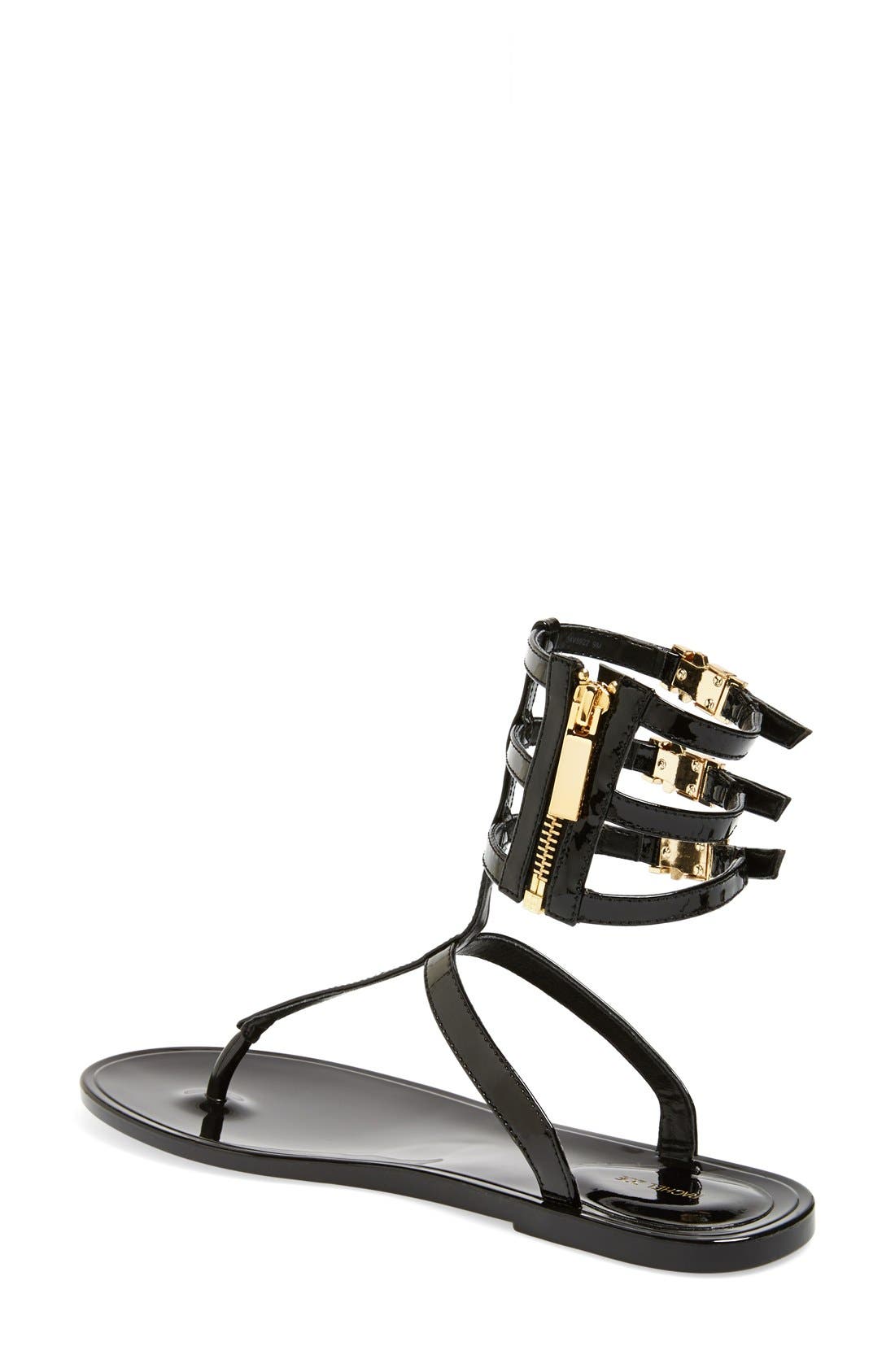 Rachel Zoe 'Cecille' Leather Ankle Strap Sandal, Alternate, color, 