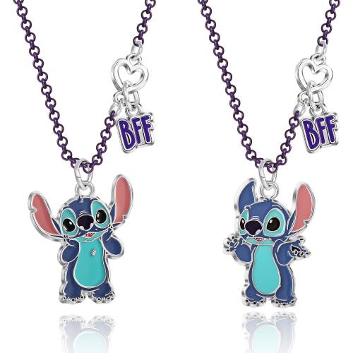 Disney Stitch Bff Necklace, Set Of 2 In Green