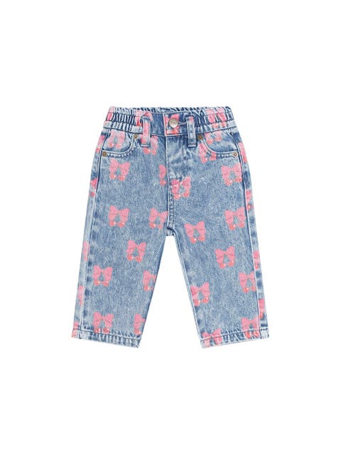 Dreamy Denim Cherry Paperbag Pant