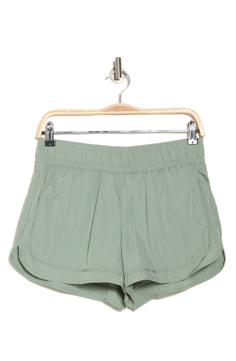 YOGALICIOUS Radiant On Track Running Shorts, Alternate, color, Lily Pad