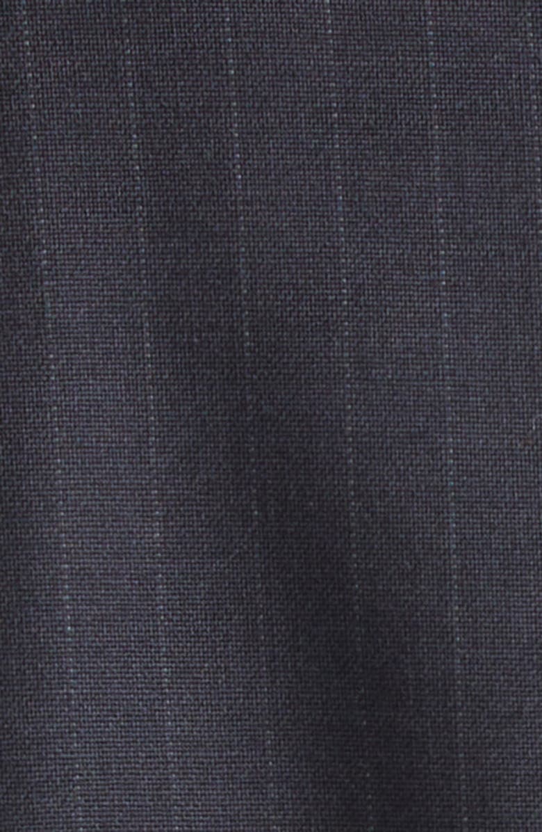 Paloma Wool Banjo Asymmetric Stretch Pinstripe Jacket, Alternate, color, Dark Grey