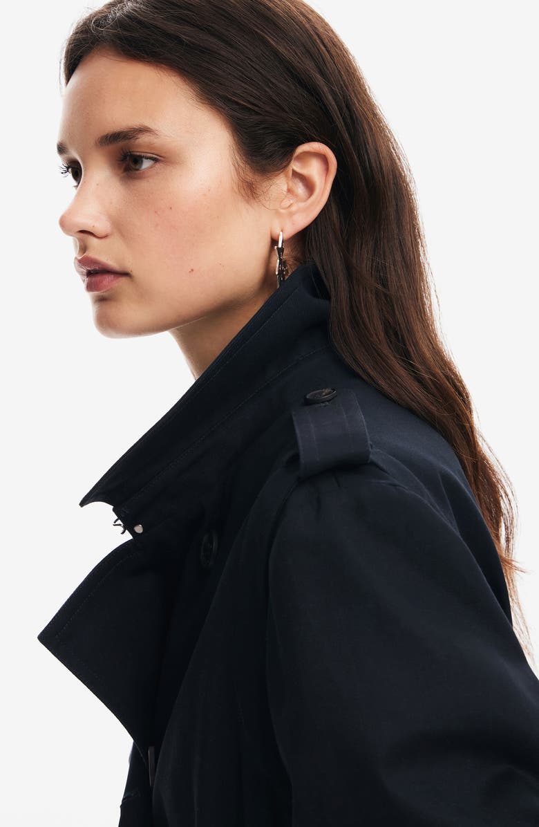 Desigual Vilma Cotton Twill Trench Coat, Alternate, color, 