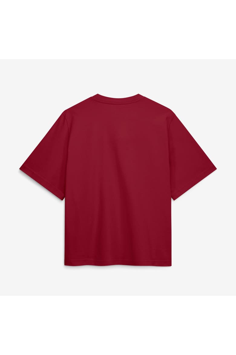 Women's Jordan Brand  Crimson Oklahoma Sooners Arch Logo Boxy T-Shirt, Alternate, color, Crimson