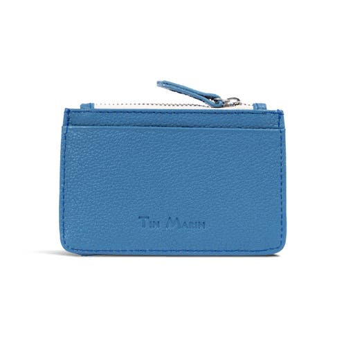 Tin Marin Georgie Leather Card Case In Blue