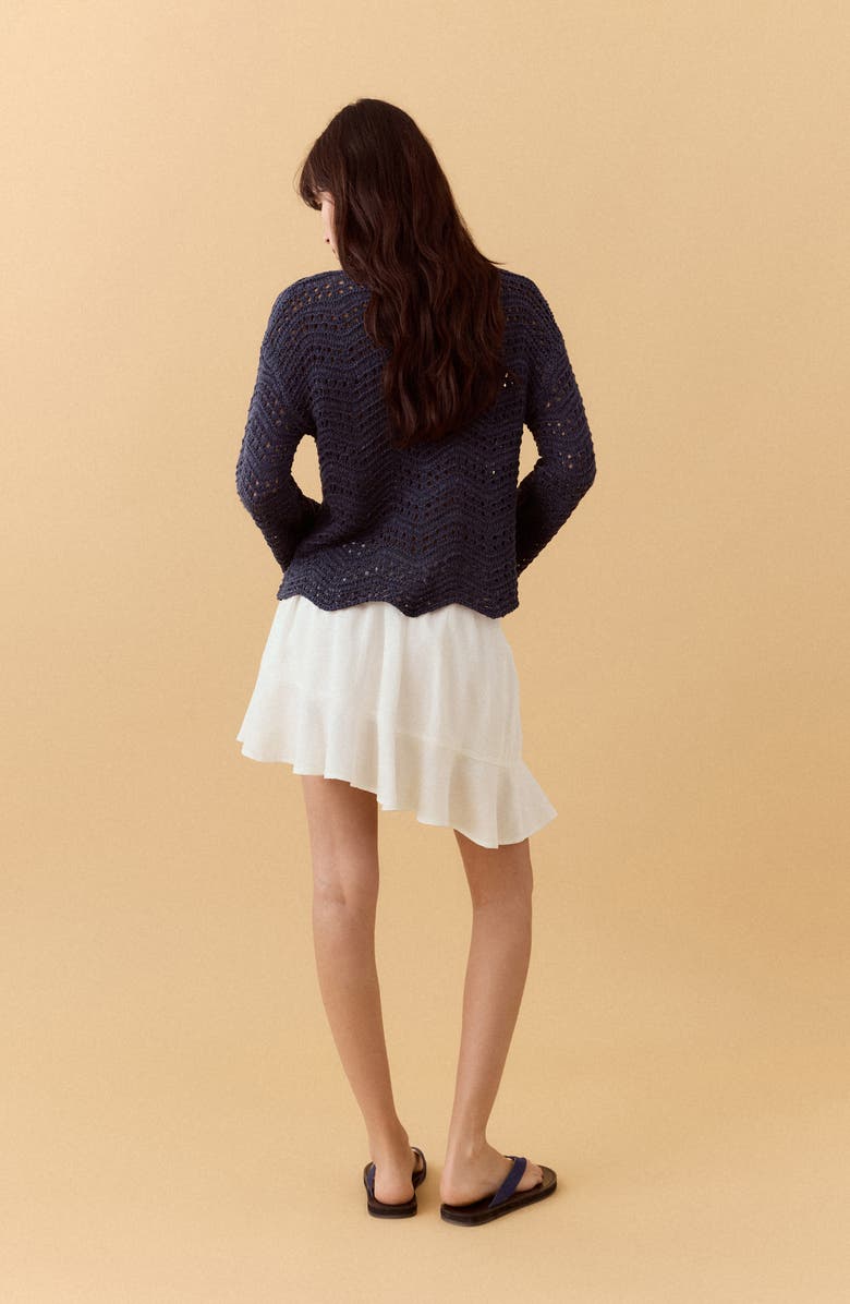 MANGO TEEN Asymmetrical Ruffled Miniskirt, Alternate, color, 
