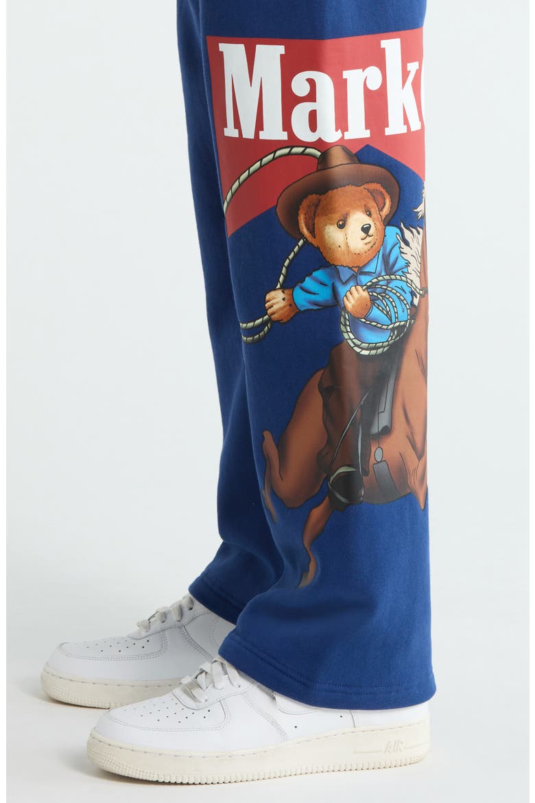 Cowboy Bear Cotton Joggers, Alternate, color, NAVY