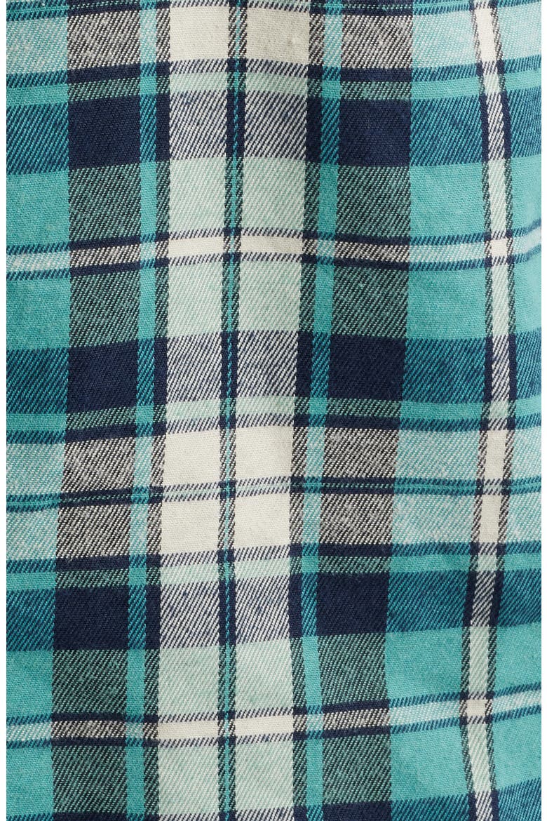 Tanglewood Plaid Flannel Button-Up Shirt, Alternate, color, WHITE/ BLUE