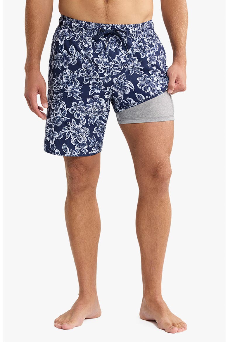 The Anchor Swim Trunks, Alternate, color, NAVY BOTANICAL