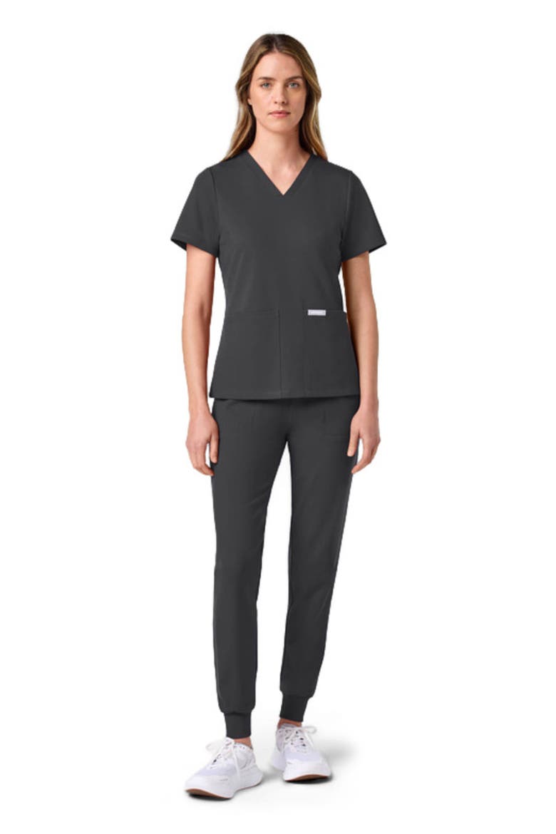 UltraLAST Essential Performance Women's 6-Pocket Scrub Set, Main, color, Pewter