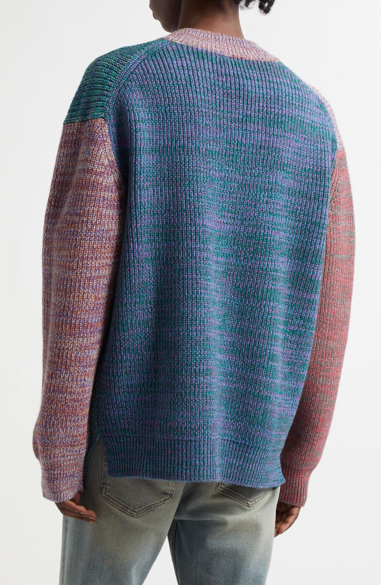 Waste Yarn Project Patti Metallic Colorblock One of a Kind Cardigan, Alternate, color, 