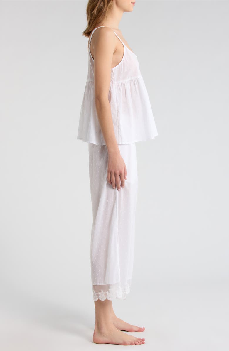 Papinelle Swiss Dot Crop Pajamas, Alternate, color, White