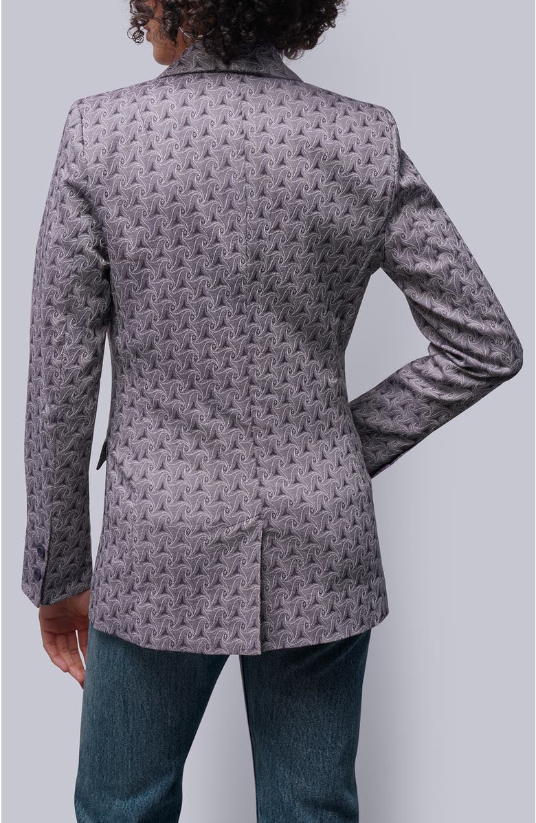 WILDFANG The Empower Jacquard Tux Blazer, Alternate, color, Plum