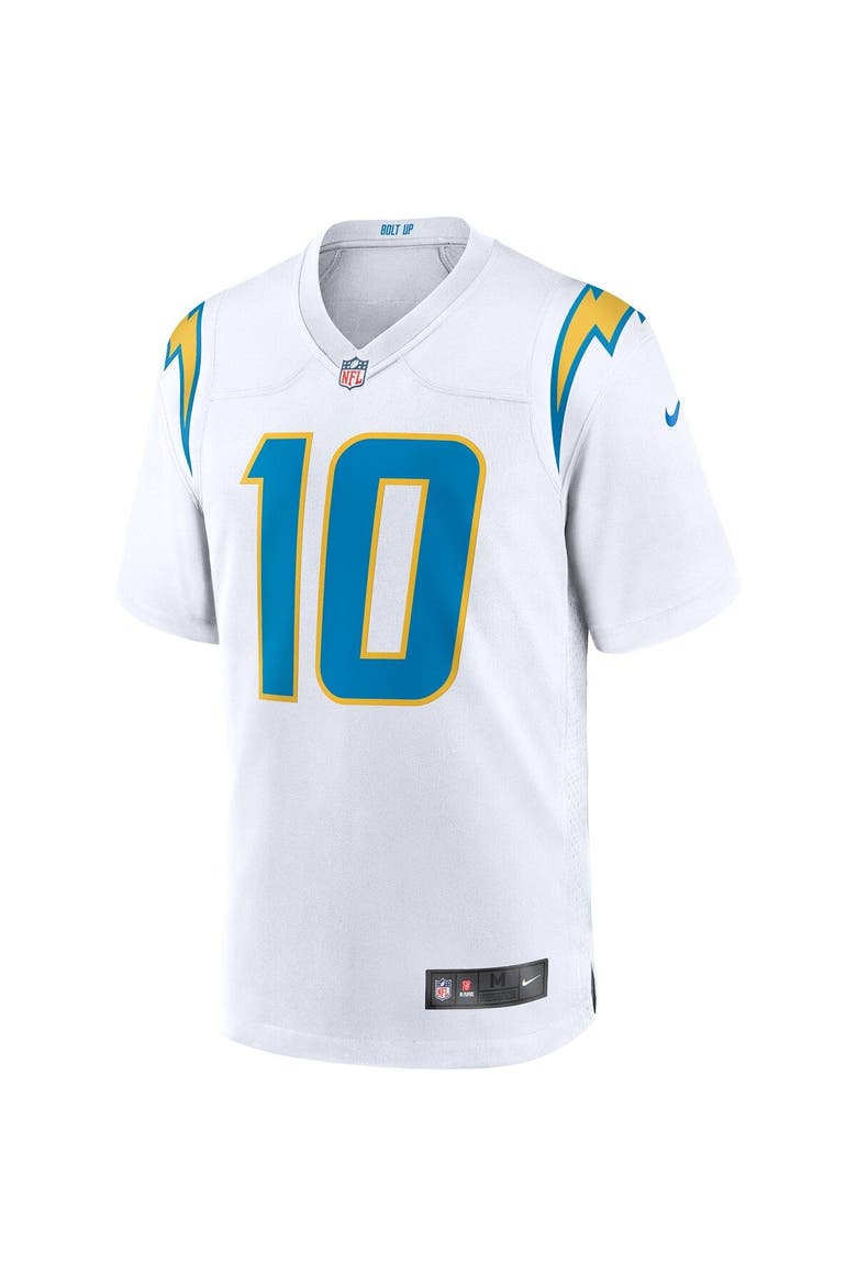 Men's Nike Justin Herbert White Los Angeles Chargers Game Jersey, Alternate, color, White