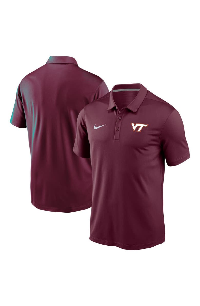 Nike Men's Nike Maroon Virginia Tech Hokies Victory Solid Performance Polo, Alternate, color, Maroon