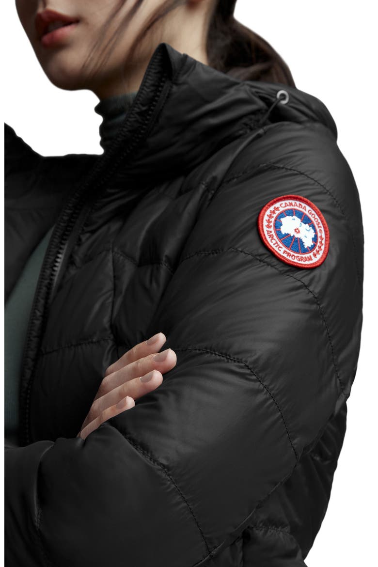 Abbott Packable Hooded 750 Fill Power Down Jacket, Alternate, color, BLACK