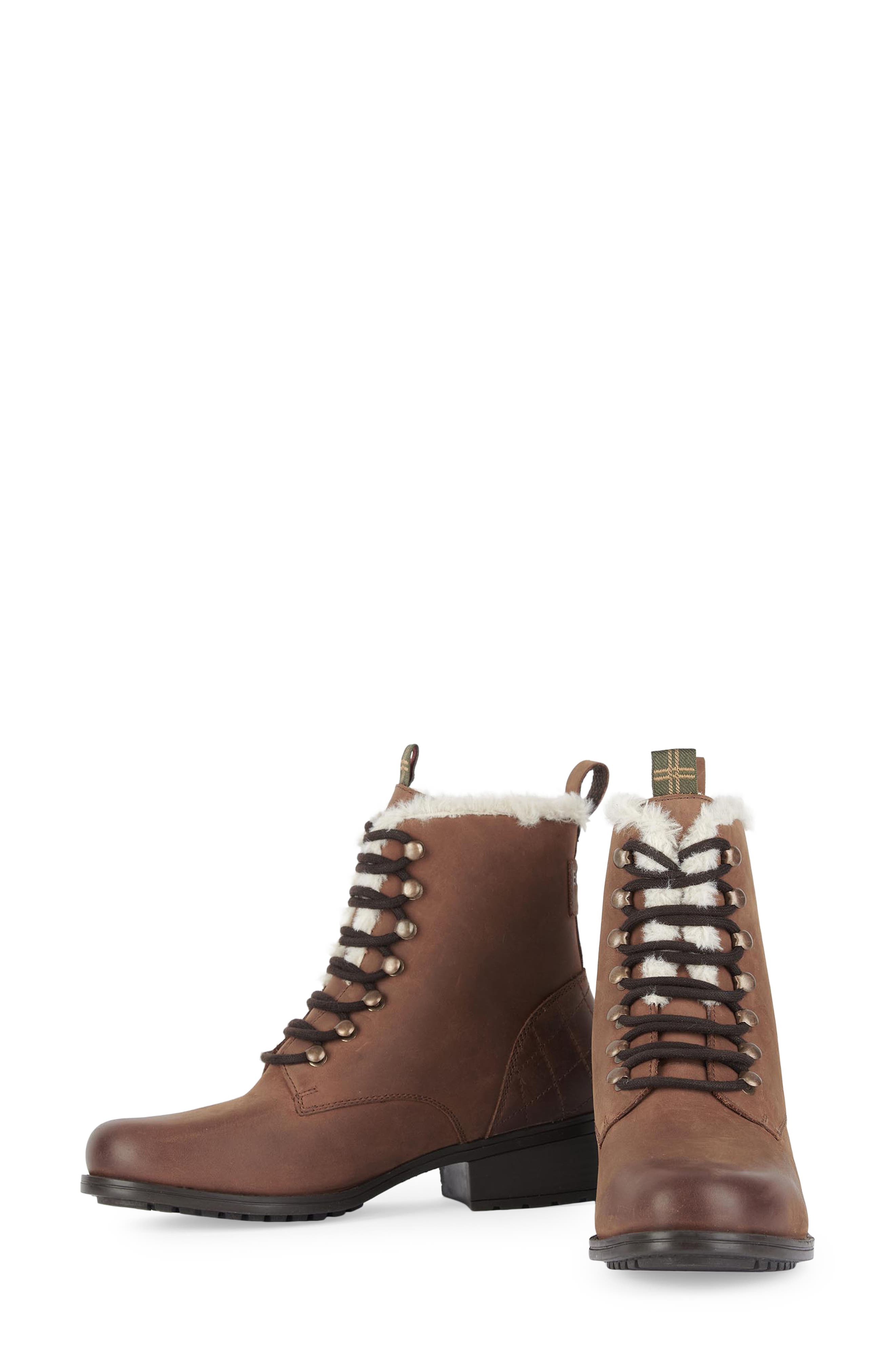 Barbour Meadow Faux Shearling Bootie, Alternate, color, 