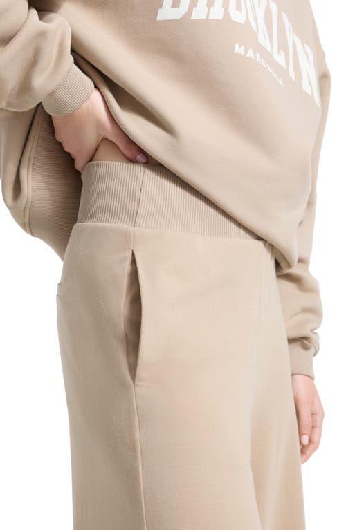 Marcella Easton Wide Leg Sweatpants In Neutral