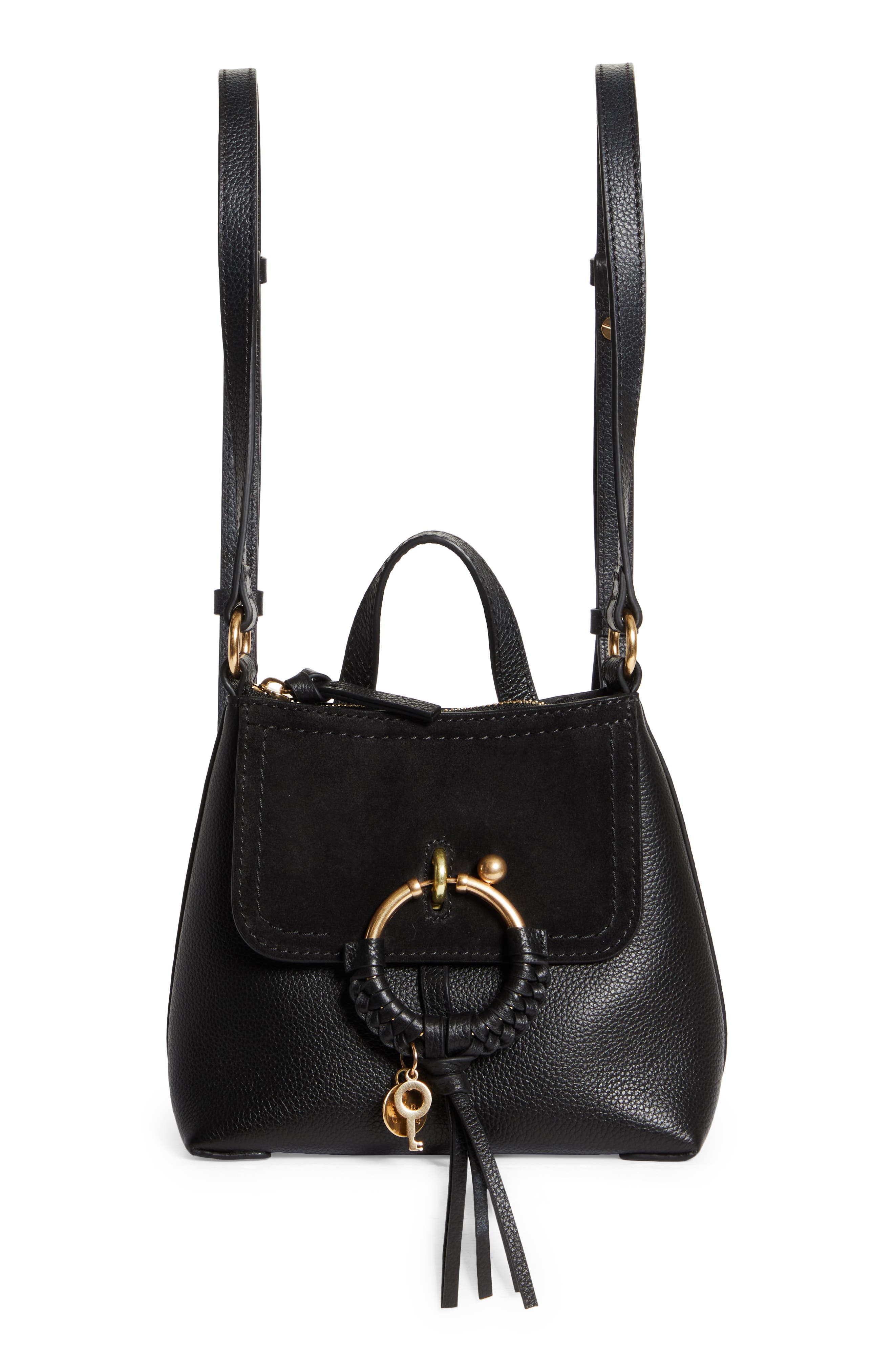 See by Chloé Joan Leather Backpack, Main, color, 