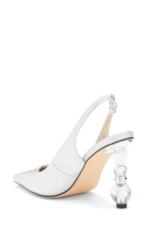 Ashley Kahen Salsa Slingback Pump In Silver