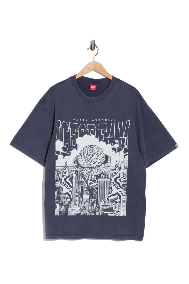 Invasion Oversize Graphic T-Shirt, Alternate, color, BLACK IRIS