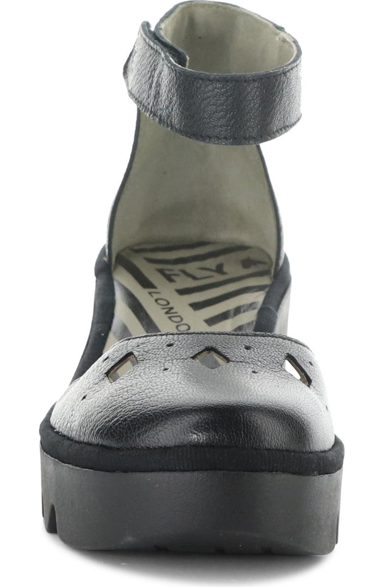 Fly London Boij Ankle Strap Platform Wedge Pump, Alternate, color,