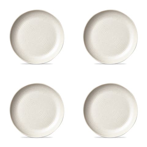 Cream Brooklyn Melamine Salad Plate Set of Four Dishwasher Safe