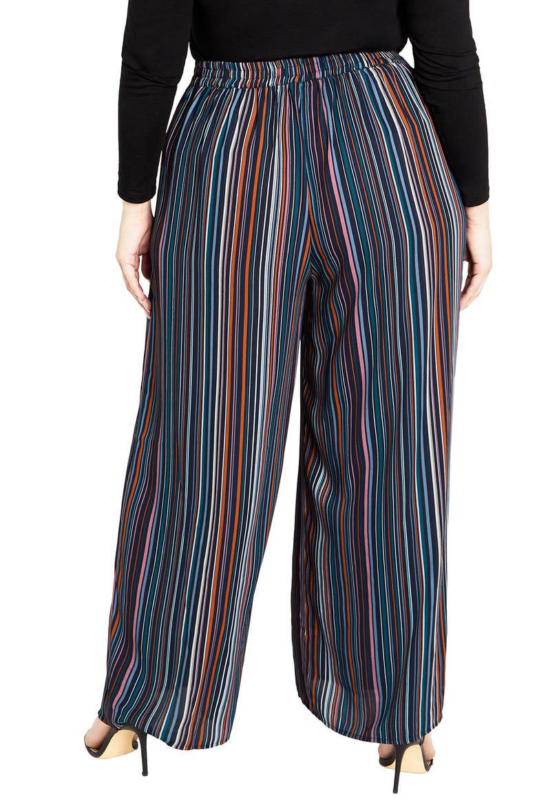 Illusion Wide Leg Pants, Alternate, color, MIDNIGHT STRIPE