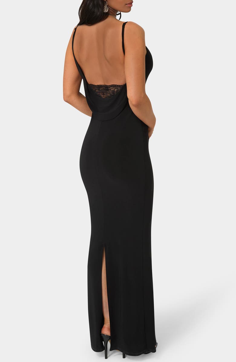 bebe Backless Maxi Dress, Alternate, color, 