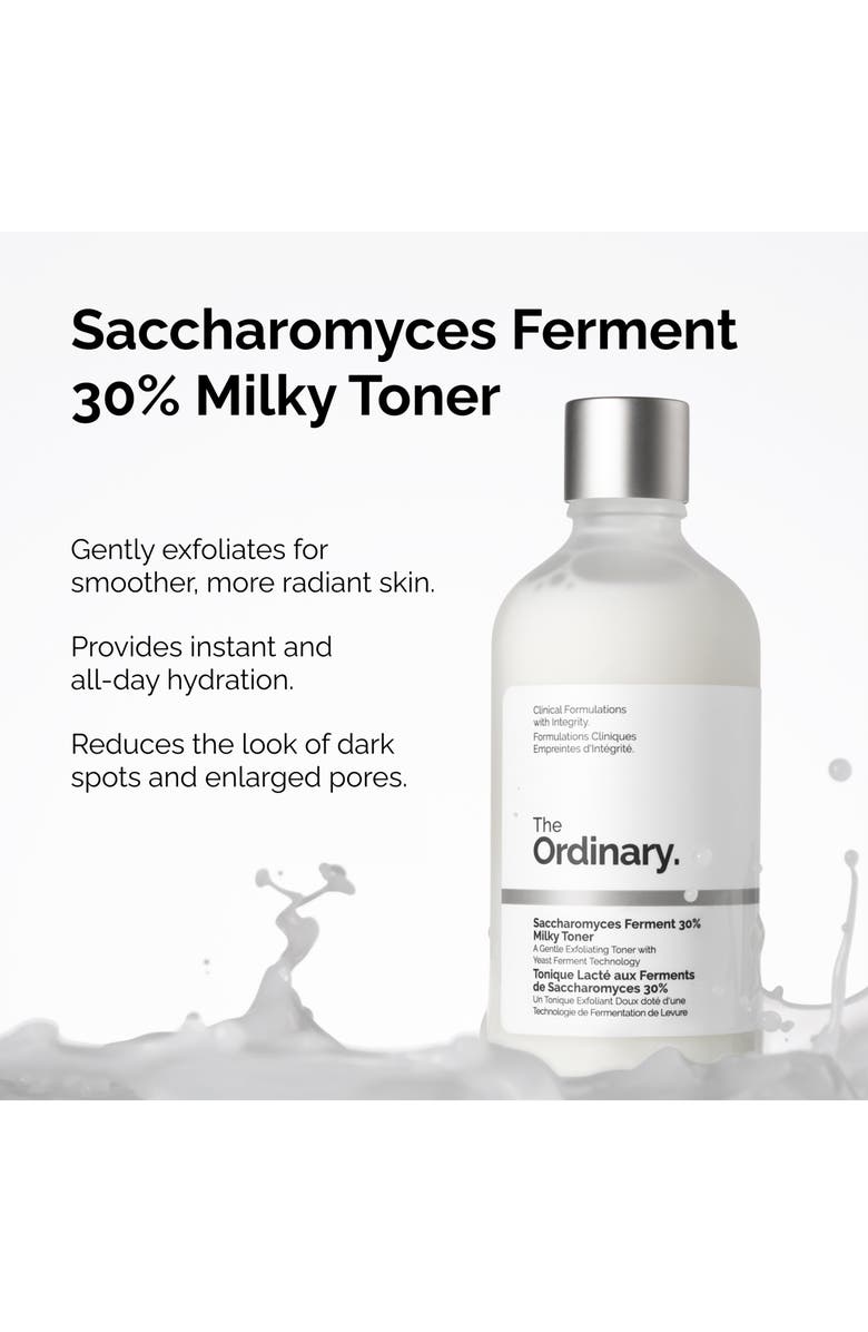 The Ordinary Saccharomyces Ferment 30% Milky Toner for Gentle Exfoliation & Hydration, Alternate, color, 
