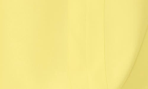 Vince Camuto Bishop Sleeve Crepe Top In Limoncello