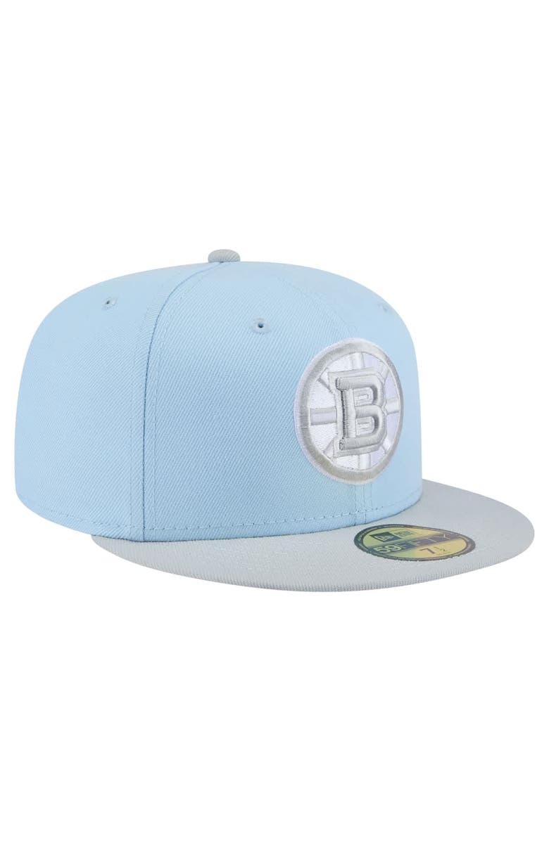 New Era Men's New Era Light Blue/Gray Boston Bruins Color Pack Two-Tone 59FIFTY Fitted Hat, Alternate, color, Light Blue