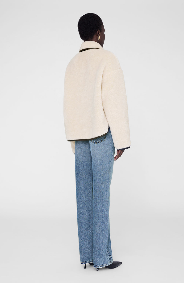 ANINE BING Camden Jacket, Alternate, color, Cream