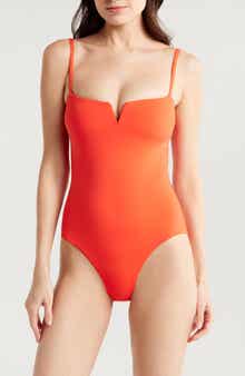 BONDI BORN Petra V-Wire One-Piece Swimsuit
