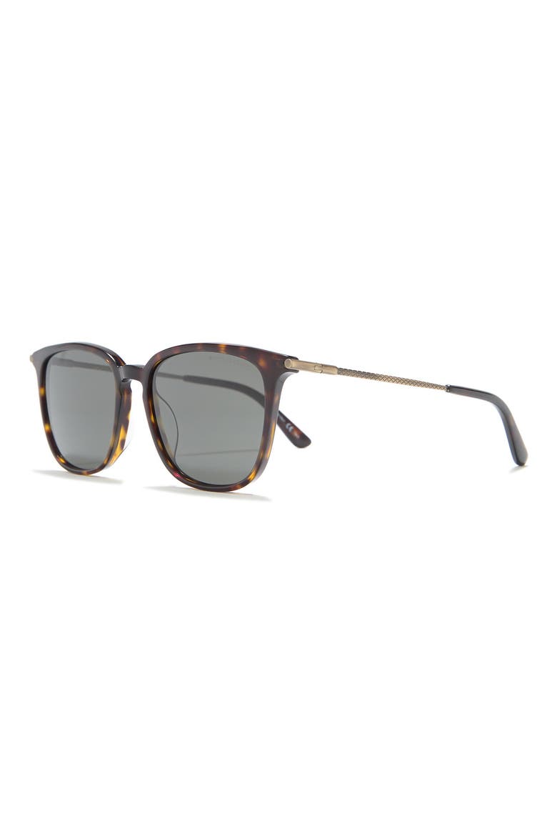 56mm Square Sunglasses, Alternate, color, HAVANA HAVANA GREY/GRY