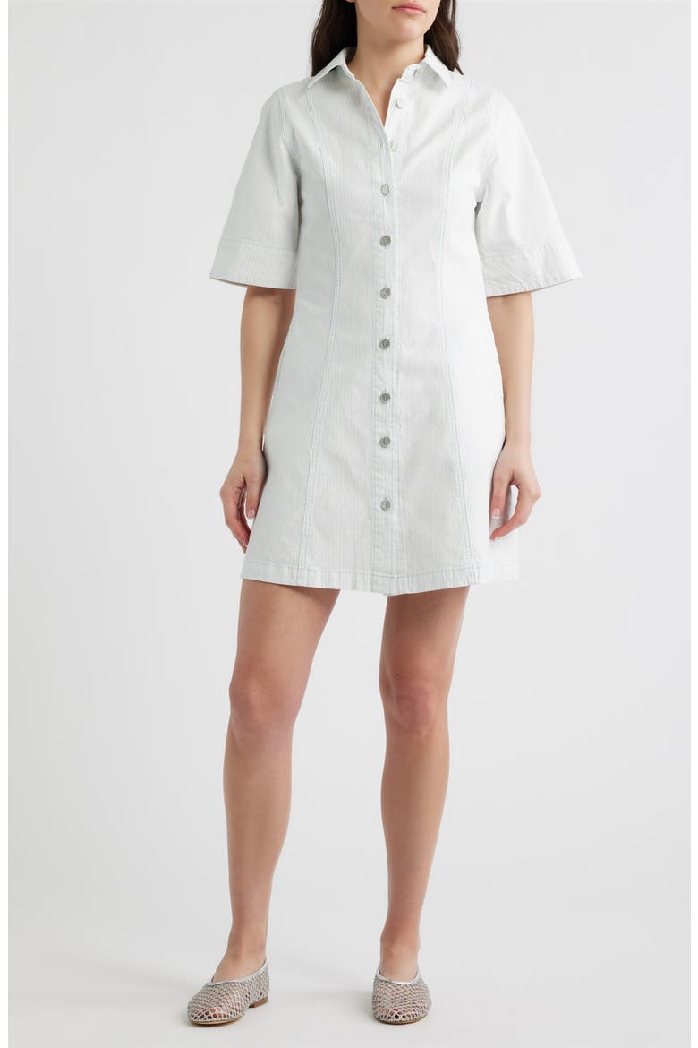 Ellyne Cotton Shirtdress, Main, color, CREME