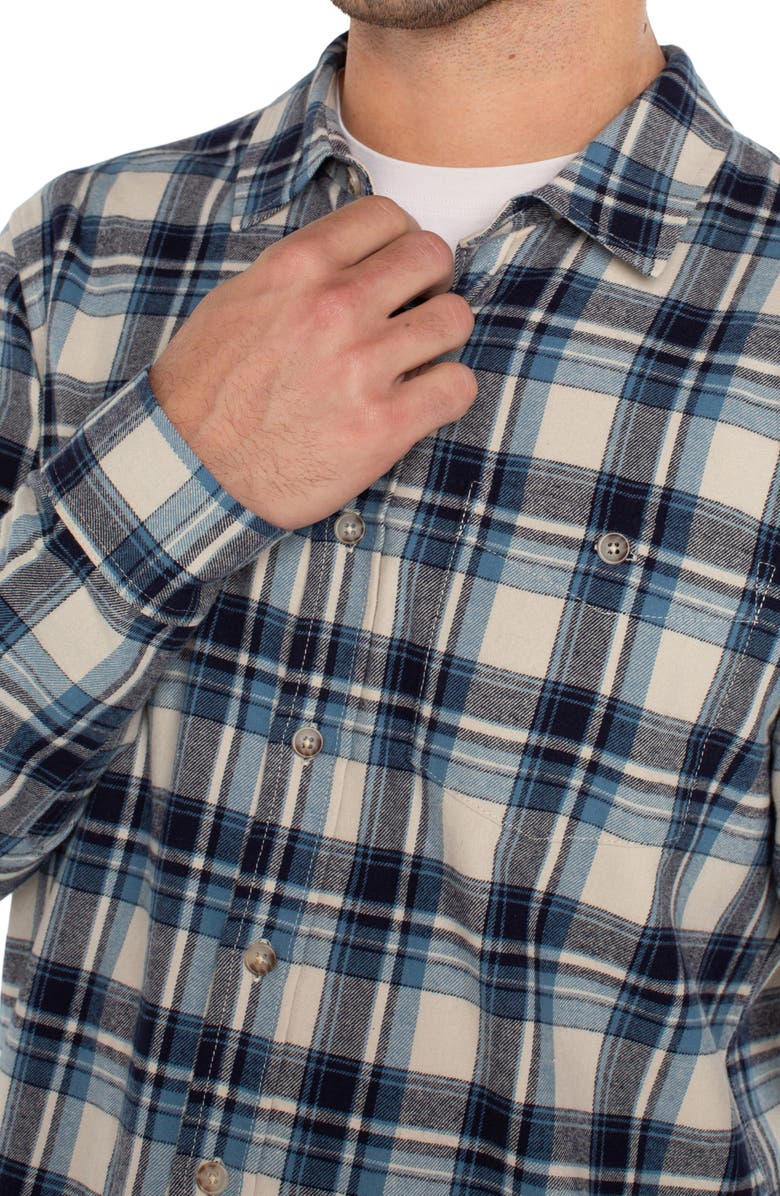 Liverpool Plaid Button-Up Shirt, Alternate, color, 