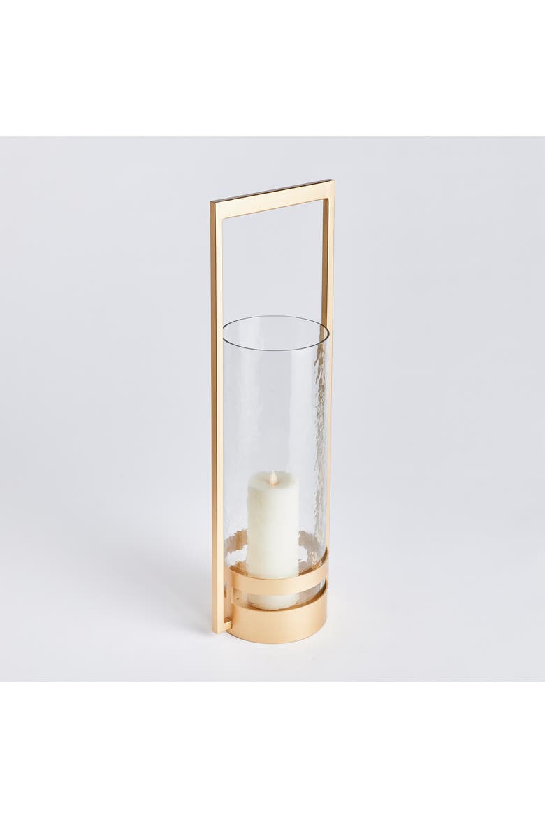 Atrio Hurricane Candle Holder, Alternate, color, Gold