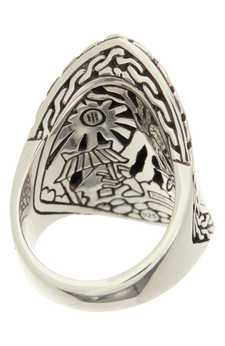 John Hardy Classic Chain Hammered Saddle Ring, Alternate, color, 