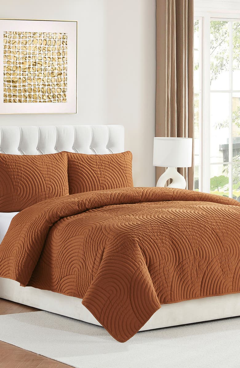 VCNY HOME Sands Curved 3-Piece Quilt Set, Alternate, color,