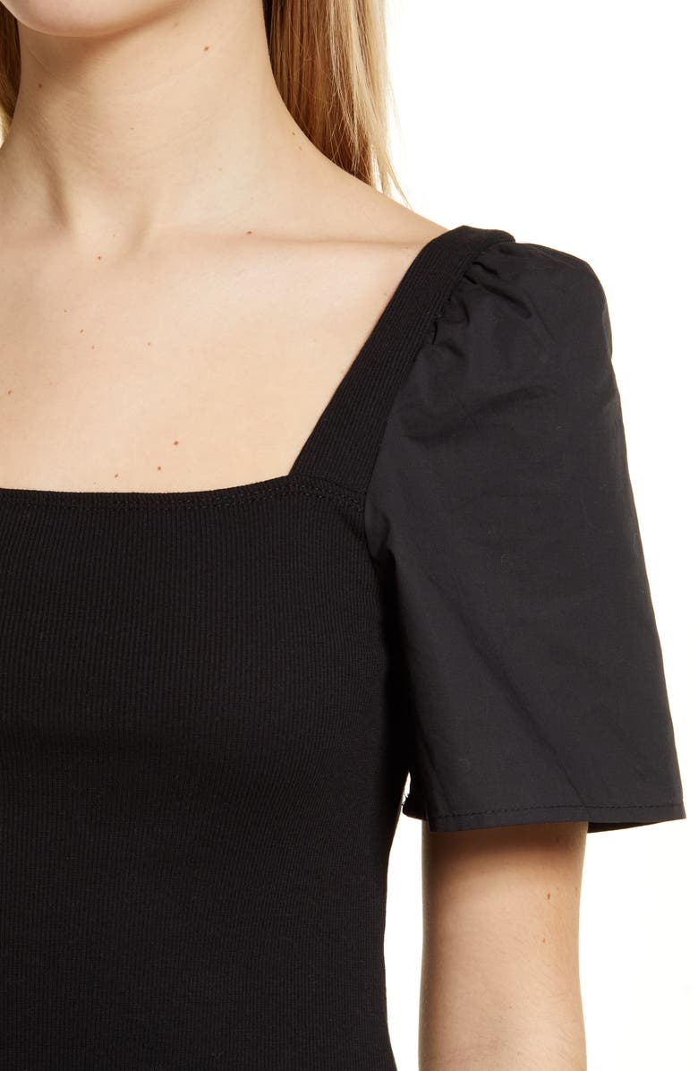 1.STATE Puff Sleeve Square Neck Top, Alternate, color, 