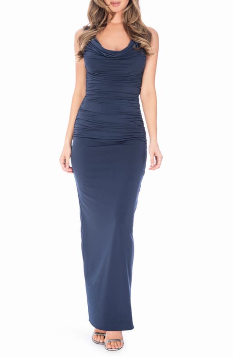 Rita Cowl Neck Gown
