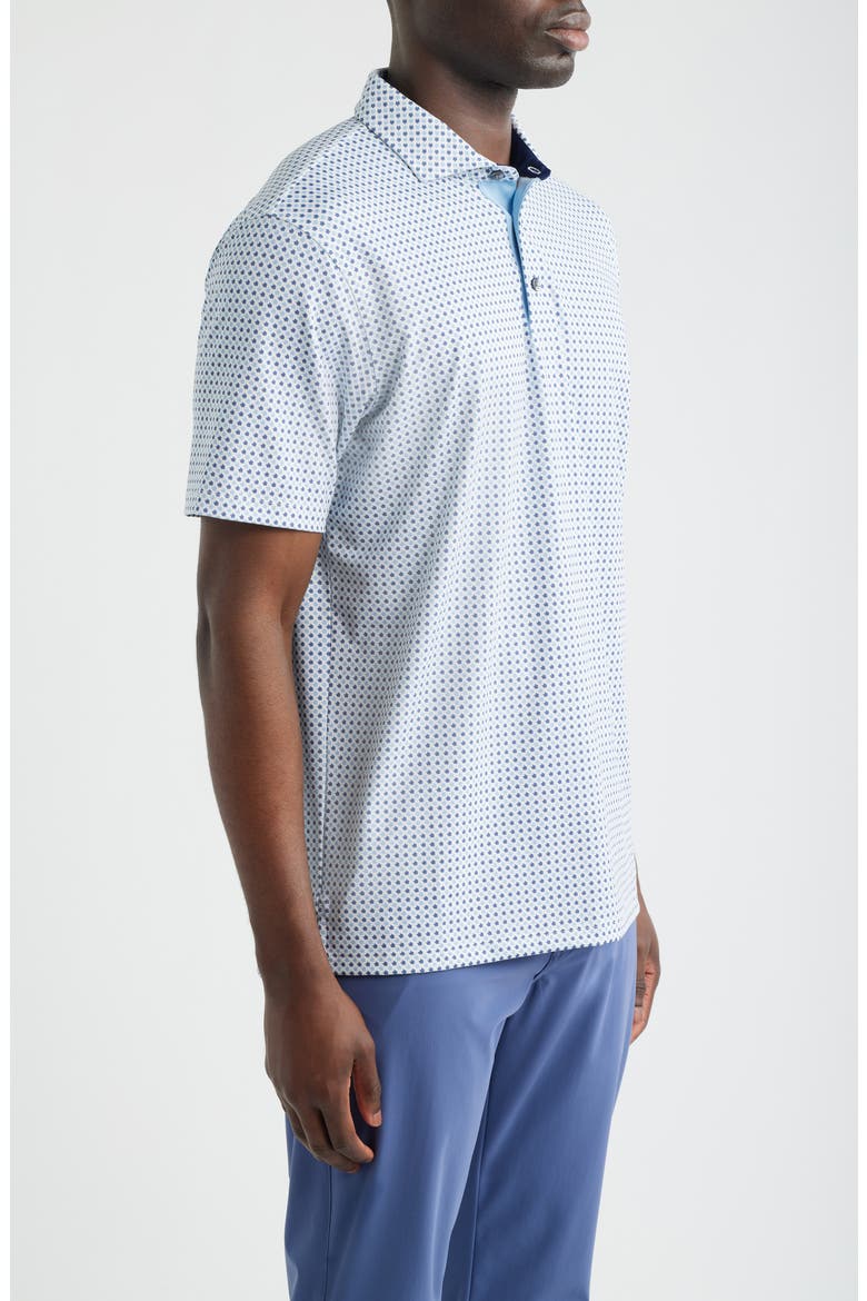 Ironwood Microprint Performance Golf Polo, Alternate, color, ARCTIC