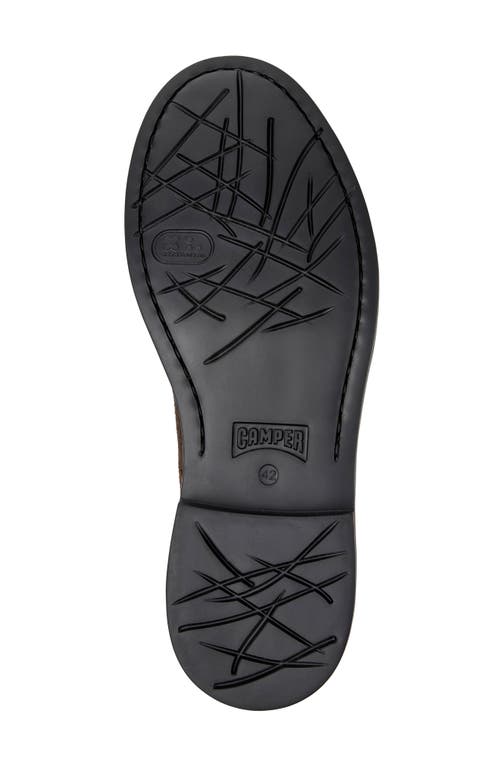 Camper Dean Lace-up Nubuck Leather Shoes In Brown